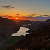 Beautiful sunset from Fleetwith Pike