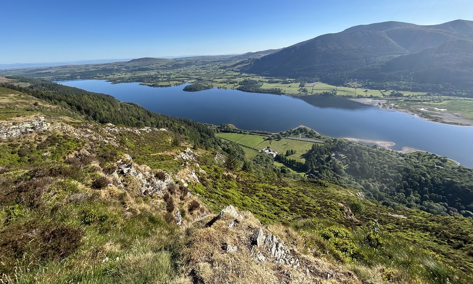 Barf summit view, Barf (Lake District)