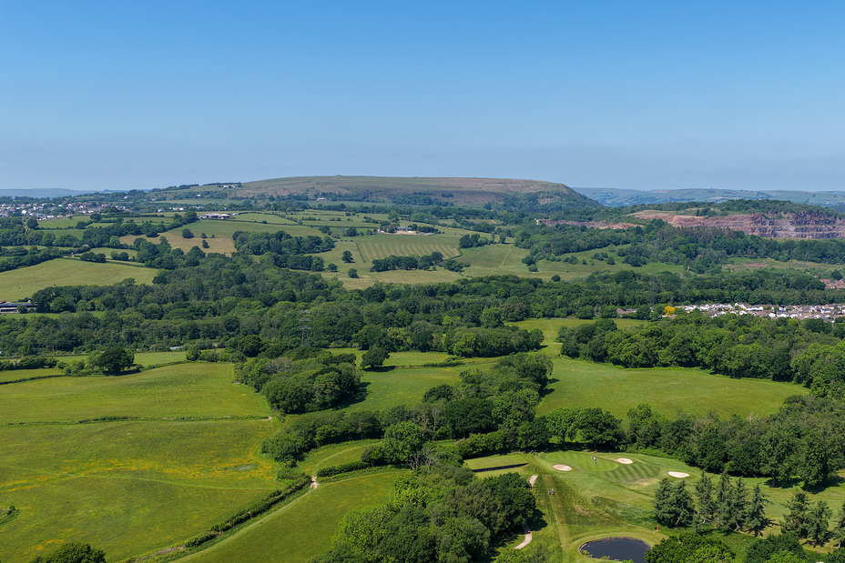 Garth Mountain viewed from the south, Garth Mountain, Mynydd y Garth