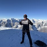Phill crampton on Cholatse Summit 2024