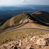 Hairpin Turns on the Upper Slopes of Pikes Peak