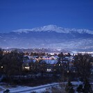 Pikes Peak Over Colorado Springs by Night