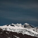 Mount Etna Under a Star-Filled Sky