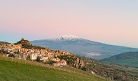 Mount Etna Viewed from Gagliano Castelferrato at Sunset, Monte Etna photo