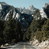 Mount Whitney Seen from Whitney Portal Road, California