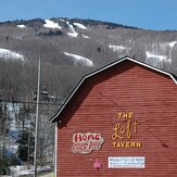 Ludlow Mountain Ski Slopes Behind The Loft Tavern, Vermont