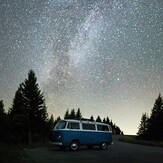 Night Sky and Milky Way from Spruce Knob Summit Area