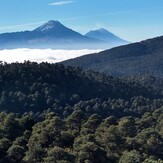 Izta & Popo view from Tlaloc, Mount Tlaloc