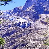 Znikający lodowiec w Szwajcarii, Mont Blanc de Cheilon