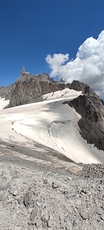 Lodowiec niedaleko Mont Blanc, Mont Blanc de Courmayeur photo