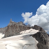 Lodowiec niedaleko Mont Blanc, Mont Blanc de Courmayeur