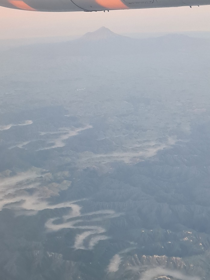 Mount Taranaki from a Nelson-Auckland flight, Mount Egmont/Taranaki