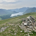 Low Fell summit view, Low Fell (Lake District)