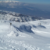 View from mountain Ossa, Mount Olympus