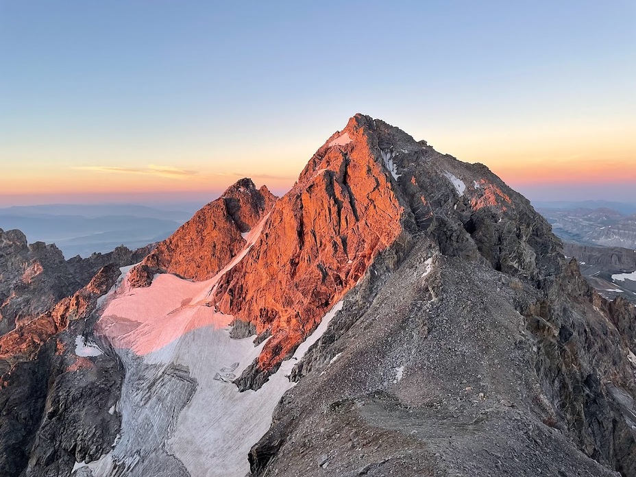 Middle Teton from the upper saddle of The Grand