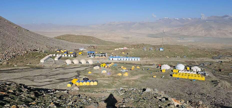 Muztagh Ata BC from higher camp