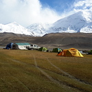 Camping on the north side of Muztagh Ata