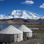 Muztagh Ata from the Lake