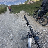 View down to La Plagne Bike Park