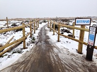 Sixtapod in the snow, BikePark Wales photo