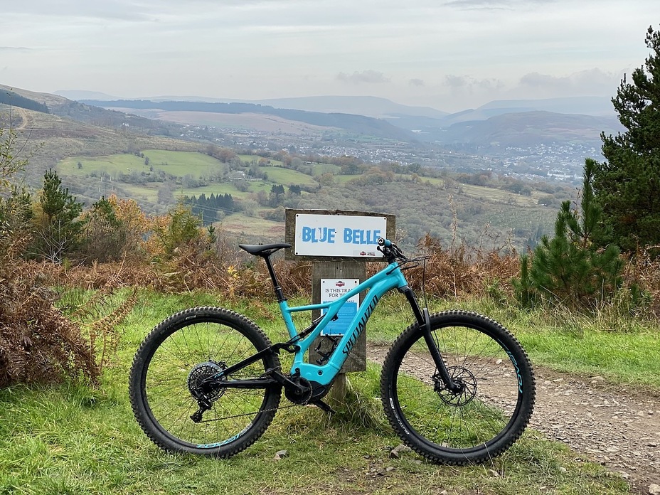 Start of Blue Belle BPW, BikePark Wales
