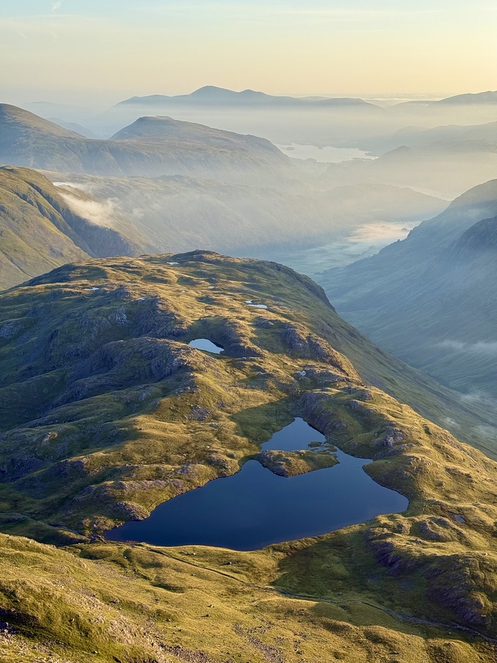 Sprinkling Tarn from Great End