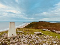 Rhossili Down Trig point photo