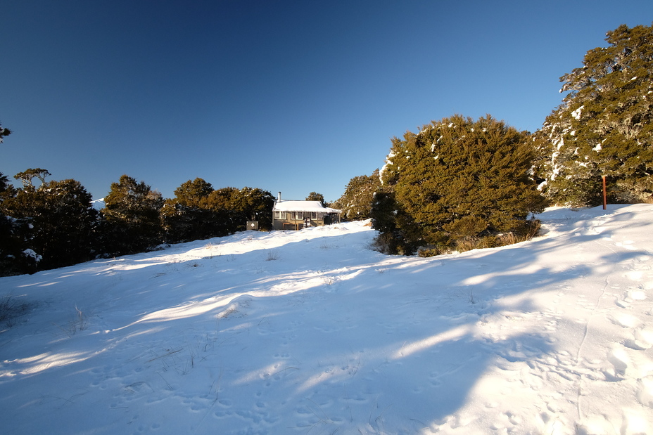 Balloon Hut in Winter