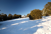Balloon Hut in Winter photo