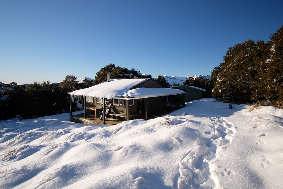 Balloon Hut in Winter