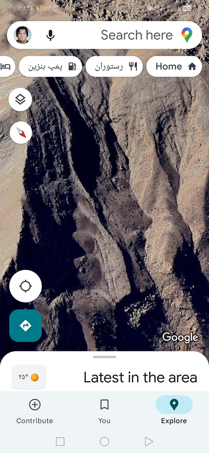 Sattelite pic from qalat mountain, Ghalat
