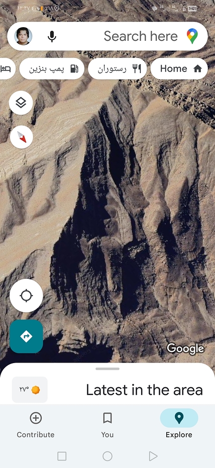 King of Persia from sattelite pic, Ghalat