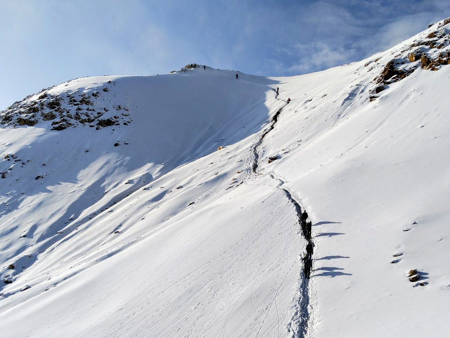 descenso peña Agulera, Iztaccihuatl