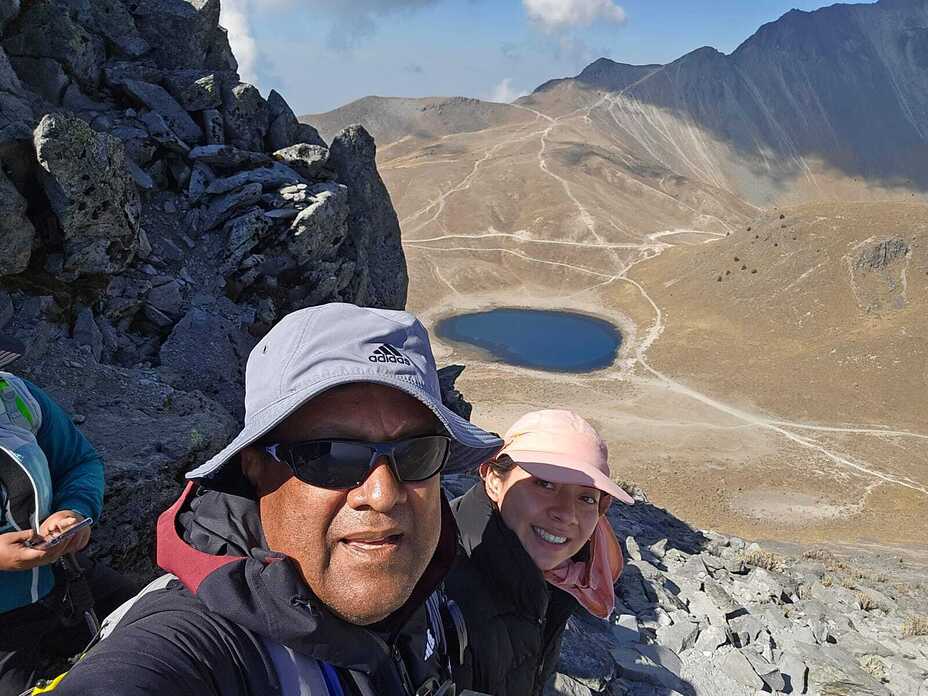 Descendiéndo el pico Humboldt, Nevado de Toluca