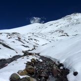 naciente del río agrio en el volcán copahue