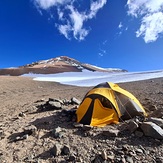 Last camp before summit, Mercedario