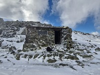 The mountain refuge hut at Foel Grach photo