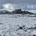 Rocky summit of Carnedd Gwenllian, Gyrn Wigau
