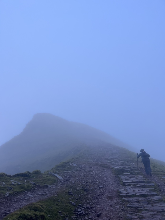 Reaching summit from the north, Pen Y Fan
