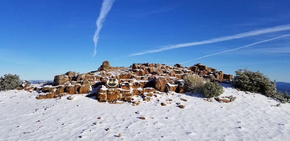 Snowy Mount Saint Helena 