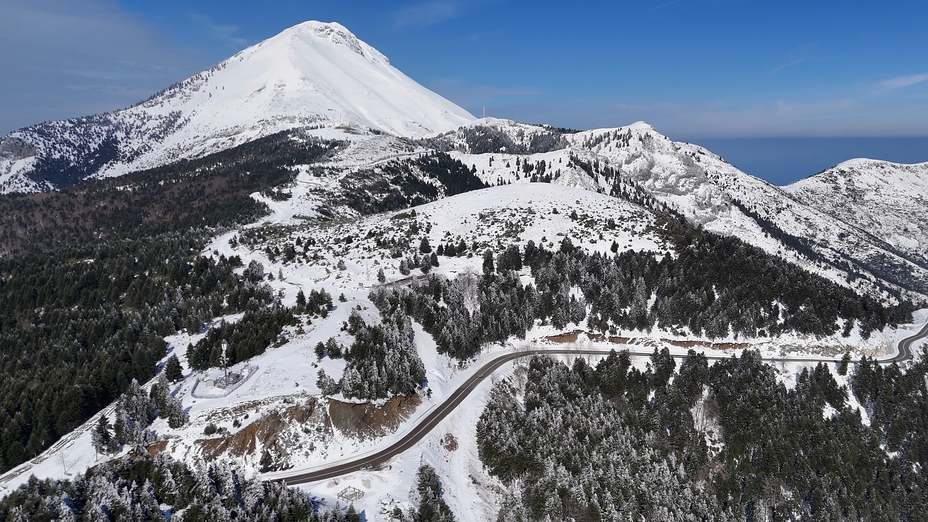 Dirfys on winter, Dirfys (Evia)