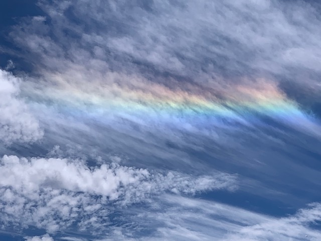 Ice rainbow from the top of San Jacinto Peak, Mount San Jacinto Peak