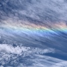 Ice rainbow from the top of San Jacinto Peak