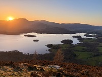 Sunset from Walla Crag photo