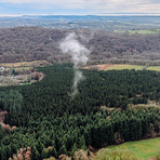 View south over Bristol Channel, Garth Mountain, Mynydd y Garth