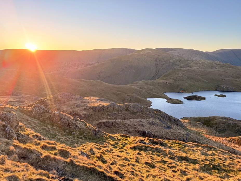 Sunrise over Angle Tarn, Angletarn Pikes