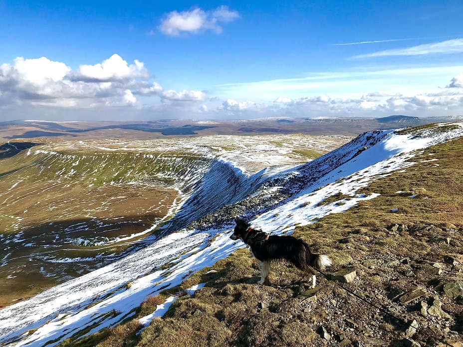 Looking down towards Ribblehead, Ingleborough