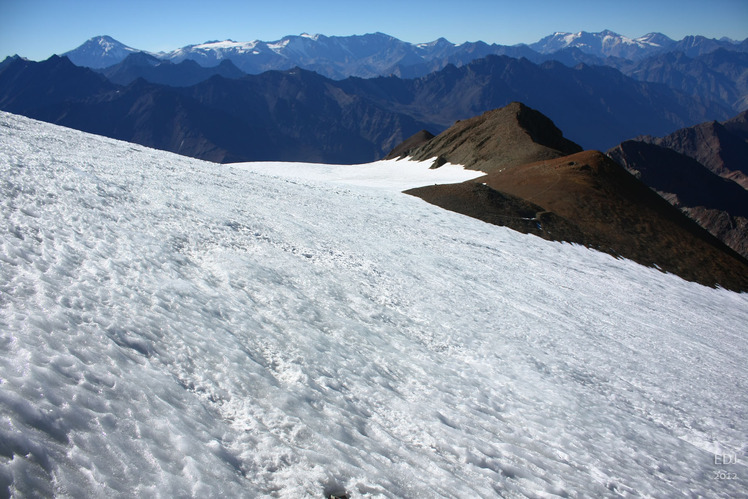 El Plomo Glacier crossing