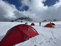 advance summit  camp  Kolahoi Glacier, Kolhoi Peak photo