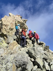 final summit ridge, Kolhoi Peak photo